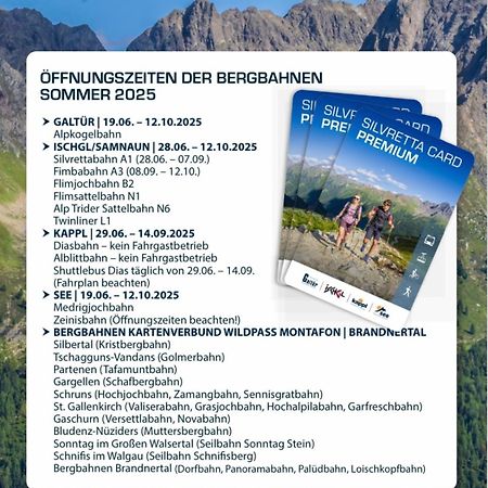 Apart Scharler Mit Silvretta Card See Eksteriør billede