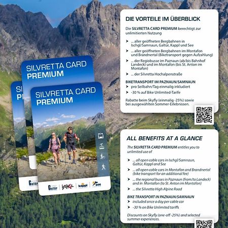 Apart Scharler Mit Silvretta Card See Eksteriør billede